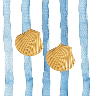 Gold Shell studs