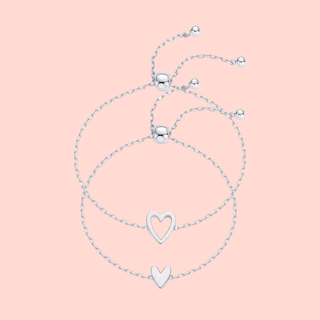 You and Me Bracelets Silver