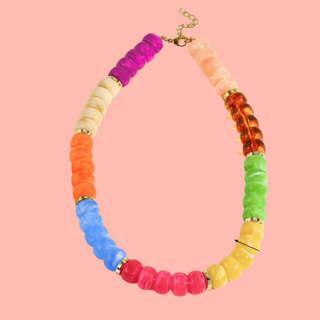Multicolor Chunky Beaded Necklace