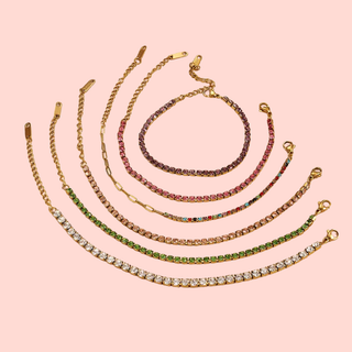 Gemmed Bracelets