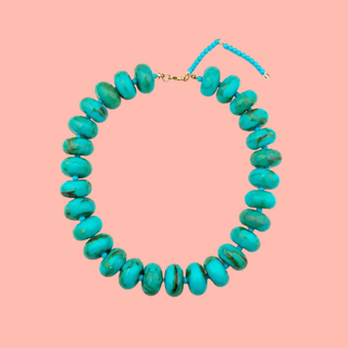Turquoise Chunky Beaded Necklace