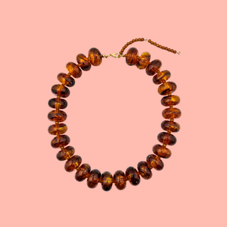 Amber Chunky Beaded Necklace