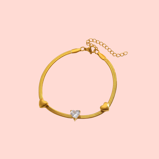 Diamond Heart Bracelet