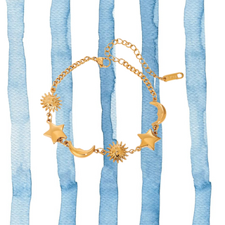Sun and moon bracelet