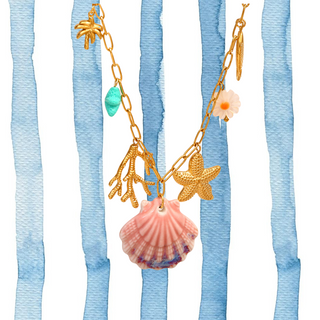 Beachy vibes charm necklace