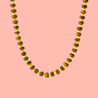 The Not So Chunky Brown Beaded Necklace