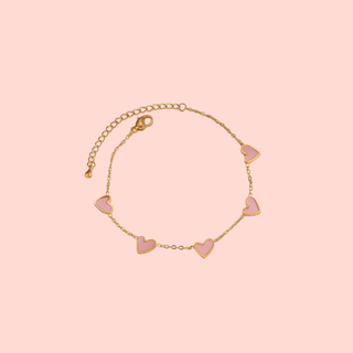 Pink Mini Heart Bracelet