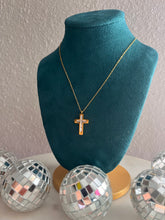 Load image into Gallery viewer, Rhinestone cross necklace
