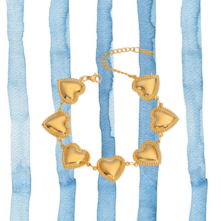 Chunky heart bracelet