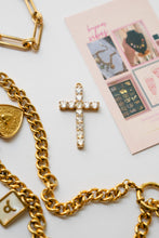 Load image into Gallery viewer, Rhinestone Cross Charm
