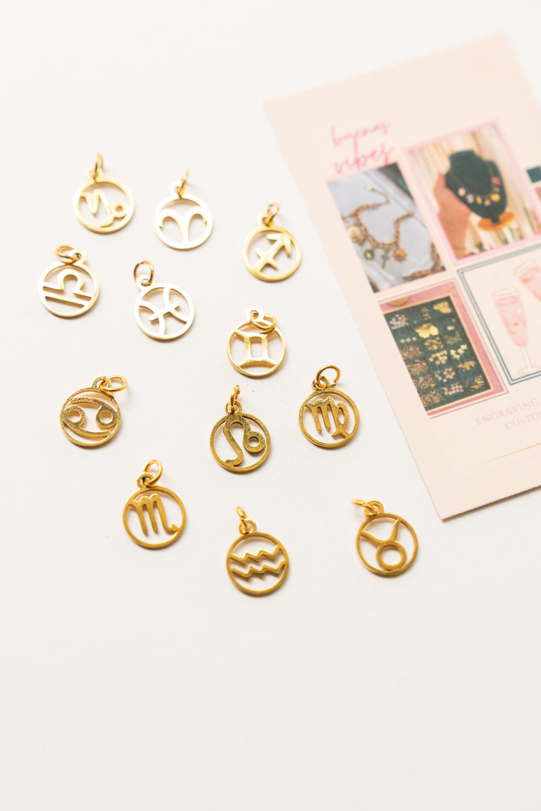 Circular Zodiac Charms