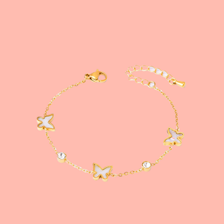 Dainty butterfly bracelet