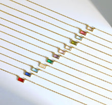 Load image into Gallery viewer, Dainty birthstone necklaces
