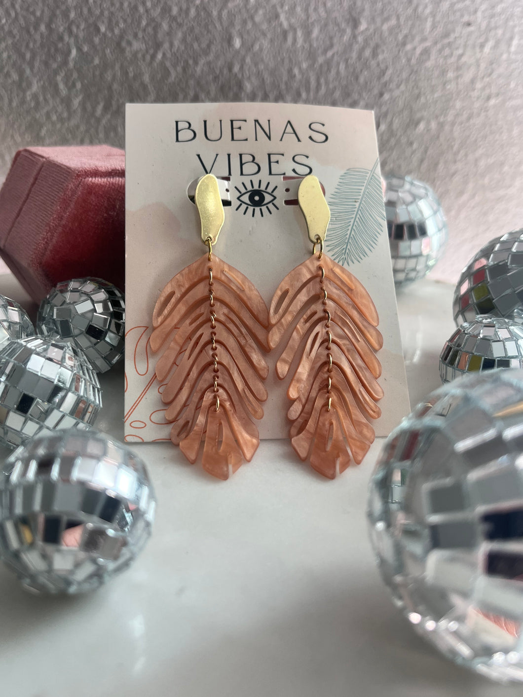 Peach Sierra earrings